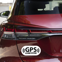 Autocollant de voiture créatif avec avertissement GPS, imperméable et anti-rayures, pour vitres de SUV et de moto, adapté à Ford, Honda, Tesla