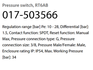 RT6AB 017-503566 Interruptor de Sensor Nuevo/Original/En Stock - Product Image 3