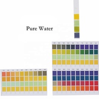 Bandelettes de test pH acide-base quatre couleurs 0-14, précision 0,5, pour laboratoire scientifique