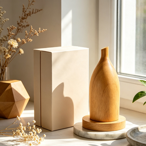 Bouchon de bouteille d'huile essentielle en bois de pin naturel personnalisé, forme dôme polie, finition grain de bois vernie, logo OEM gravé au laser, pour la maison - Product Image 2
