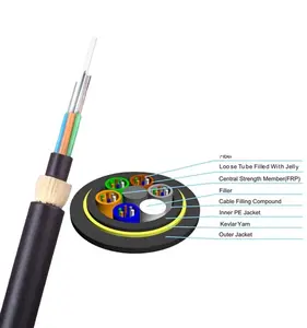 overhead yofc fiber optic cable monomode g652d g655 double sheath mini 6 hilos 4 core 80 400m span 200 adss