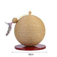 Planche à gratter pour chat en sisal en gros et baril à gratter en sisal haute densité de qualité supérieure, forme ronde, emballé en carton