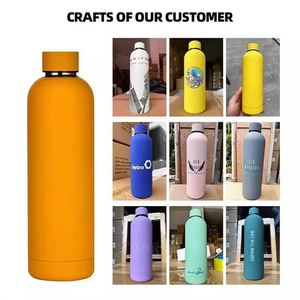 XJ324 Custom Logo Double Wall Vacuum Insulated Bottles 500ml <b>Small</b> Mouth Stainless Steel Water Bottle - Product Image 5