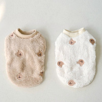 Vêtements coréens de luxe pour animaux de compagnie, nouvelle collection automne-hiver, design mignon, pour petits chiens et animaux de compagnie, taille XL, vente chaude du fabricant