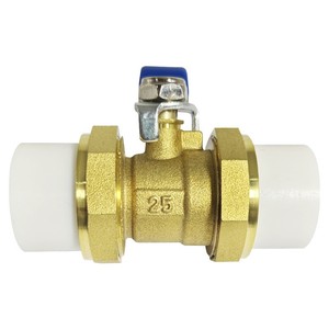Válvula de bola de latón Senfm Ppr de 25 mm, tipo interruptor de unión verdadera para accesorios de tuberías de agua - Product Image 1