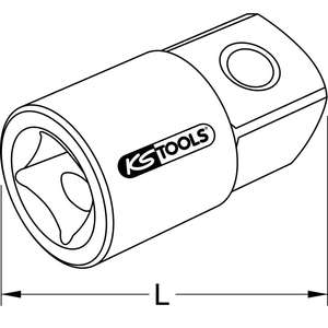 Adaptador KS TOOLS, 1/4 "Mx3/8" F - Product Image 2