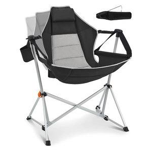 Chaise pliante ronde XXL - Camping pêche festival extérieur