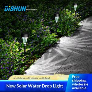 Lampes de pelouse solaires 220V IP65 en plastique en forme de larme blanches, éclairage continu de 6 à 12 heures, certifiées CE UE pour les villas - Product Image 5