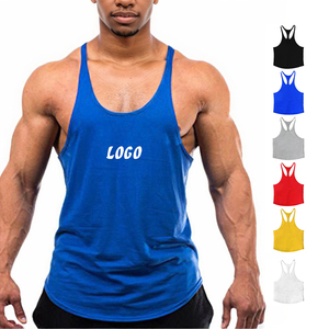 Factory Customized Sports Vest Breathable Quick Dry Gym Tank Top for <b>Running</b> & Bodybuilding Polyester Material Custom Logo - Product Image 5