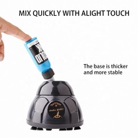 Machine à mélanger l'encre de tatouage en acier inoxydable et plastique, agitateur orbital mini-vortex rapide pour flacons de pigment liquide, pour couleurs de tatouage