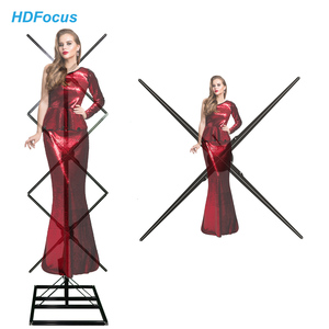 Ventilador Holográfico 3D de Alta Luminosidad 2500 Nits, 100cm, 1*3, para Publicidad, con Software de Empalme y Soporte - Product Image 1