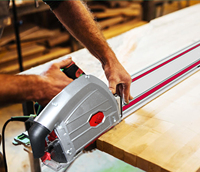 Nouvelle Scie Circulaire Plongeante 1400W 165mm 2026 avec Rail de Guidage pour le Travail du Bois et la Rainurage en V