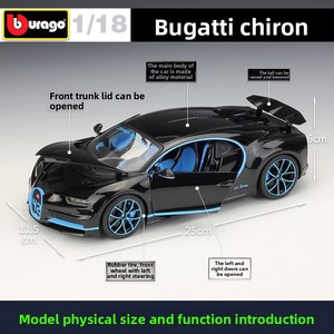 Bburago 1:18 <span class=keywords><strong>Bugatti</strong></span> Chiron Modellino <span class=keywords><strong>Auto</strong></span> in Metallo Pressofuso per Collezionisti Regalo Vendita all'Ingrosso - Product Image 2