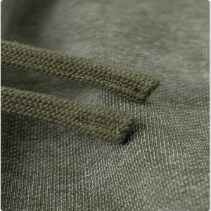 กางเกงขาสั้นลำลองผู้ชาย TKAN115D รุ่นซัมเมอร์ ดีไซน์ทรงตรงห้ากระเป๋า เอวยางยืดพร้อมเชือกผูก แห้งเร็ว ระบายอากาศได้ดี กันลม ผ้าแคนวาส - Product Image 3