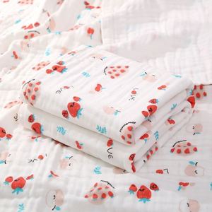 100% Cotton Wrapping Blanket for Kids Ultra Soft Breathable Double Sided Breastfeeding <b>Newborn</b> Baby Blanket - Product Image 1