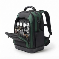 Sac à dos professionnel pour techniciens BONITA, base rigide moulée, résistant, en Oxford 1680D, imperméable, portable, en polyester, pour électriciens