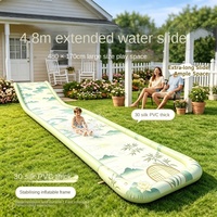 Tapis de jeu aquatique gonflable en PVC personnalisé pour enfants, usage extérieur domestique, avec pulvérisation d'eau, 480x180cm, Modèle 5563