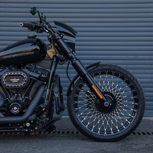 Jantes avant arrière à rayons forgés 3D pour moto Harley Street Bob Softail Fat Boy Breakout 2018-2024 - Product Image 2