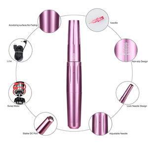 Rechargeable Electric PMU <b>Machine</b> Strong Motor <b>Rotary</b> Eyebrow Tattoo Pen Steel Lithium Battery Connection - Product Image 3