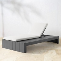 Chaises longues de jardin en aluminium, chaise longue de piscine, lit de jour extérieur, chaise de plage pliable, chaise longue de piscine