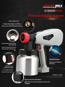 Pistolet pulvérisateur détachable haute pression, pistolet pulvérisateur pour la décoration domestique, pistolet pulvérisateur de peinture avec pot en aluminium - Product Image 2