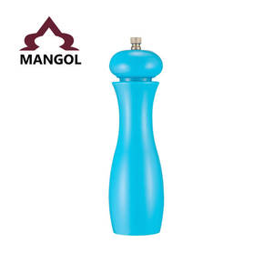 Moulin à poivre Mangol, forme cylindrique, couvercle métallique hermétique, moulin à épices manuel, couleur orange MG746-8 - Product Image 2
