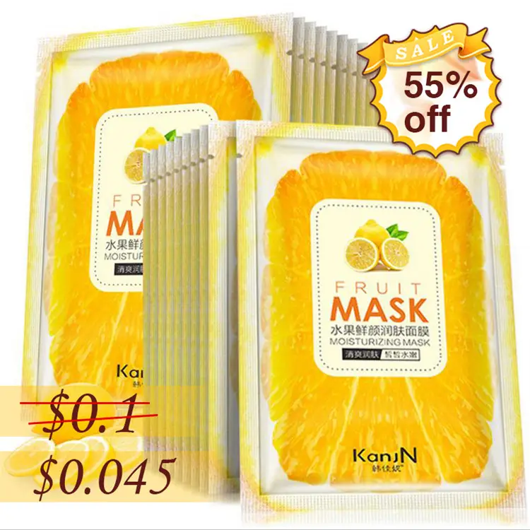 organic beauty product skin care korean cosmetics face mask whitening collagen vitamin c mask for low price