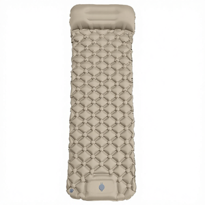 Colchón de Aire para Camping con Bomba de Pie Integrada |   Colchoneta Inflable Individual de TPU Resistente a la Humedad para Viajes al Aire Libre - Product Image 1