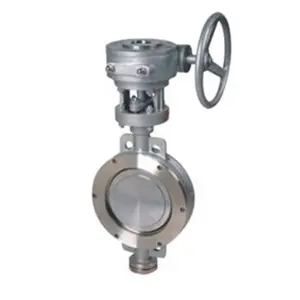 Stainless Steel SS304 Metal Seat Wafer Triple Double Offset Eccentric Butterfly Valve