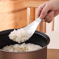 Cuillère à riz en acier inoxydable 304 de qualité alimentaire, poli miroir, résistante au lave-vaisselle et à la chaleur
