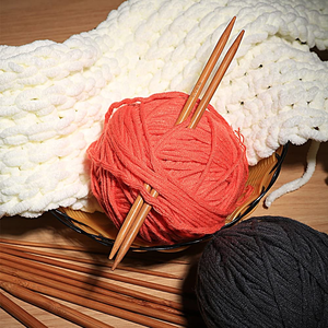 Ensemble d'aiguilles à tricoter Longues aiguilles de laine à double pointe en bambou pour le <span class=keywords><strong>tricot</strong></span> de bricolage pour les projets faits à la main - Product Image 6