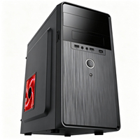 Boîtier PC Micro ATX Mini ITX le plus vendu, châssis compact de 350 mm, 4 emplacements PCI, HDD SSD, ventilation en maille, accessoires pour hôte de jeu