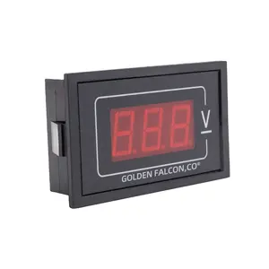 数字面板电压表DC6-100V直流电压测量仪微型数字电压表