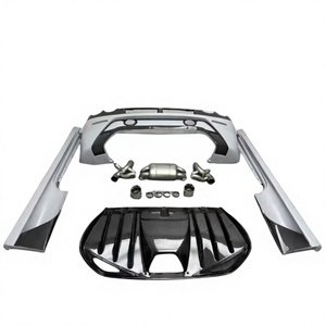 ชุดแต่งคาร์บอนไฟเบอร์บางส่วนสำหรับแปลงโฉมรถยนต์ เหมาะสำหรับ Ferrari F430 กันชนหน้าและหลัง ท่อไอเสีย สเกิร์ตข้าง อะไหล่รถยนต์ - Product Image 3