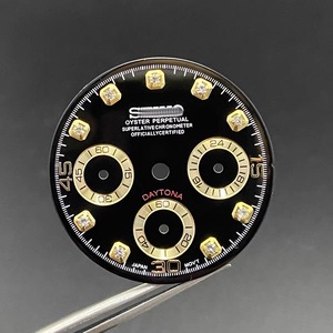 Nuevo Diseño de Reloj Mod 3 con Indicadores de Piedras en la Esfera de 29.5mm, Sin Luminosidad, Compatible con el Movimiento VK63 - Product Image 4