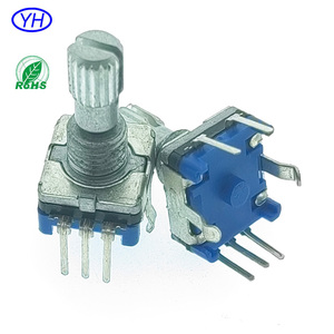 ตัวเข้ารหัสแบบหมุนเชิงเส้น Alpha Alps Bourns รุ่น PEC11 EC11 ขนาด 11 มม. แบบเพิ่มค่าได้ (Incremental) พร้อมสวิตช์ 20 15 พัลส์ 20 30 จุดหยุด สำหรับงานเสียง - Product Image 3