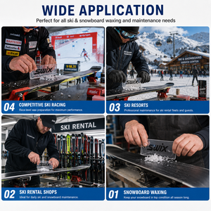 Grattoir à cire acrylique professionnel pour le décapage de la cire des skis et des snowboards, fabricant OEM - Product Image 5