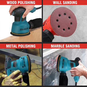 Ponceuse excentrique 5 pouces 12000 tr/min électrique à vitesse variable avec sac à poussière pour ponçage du bois, de la peinture et des murs - Product Image 3