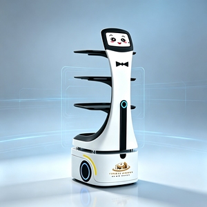 <span class=keywords><strong>Robot</strong></span> de livraison de nourriture intelligent à intelligence artificielle pour restaurants et hôtels, système de service alimentaire à recharge automatique, conversation interactive alimentée par LLM - Product Image 5