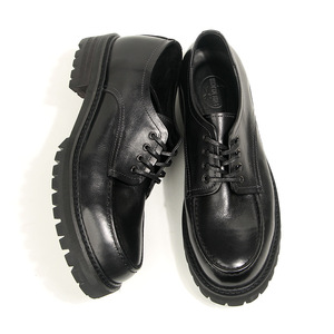 Chaussures rétro en cuir de cheval à bout rond, marron, talon bas, antidérapantes, style décontracté pour le travail, chaussures de marche pour hommes, taille 38-44 - Product Image 4