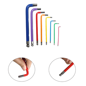 Wholesale <b>Colour</b> Multicolor Extra Long Short Arm Ball Point Torx Star <b>Colourful</b> Allen Wrench Hex Key <b>Set</b> Tool <b>Set</b> - Product Image 4