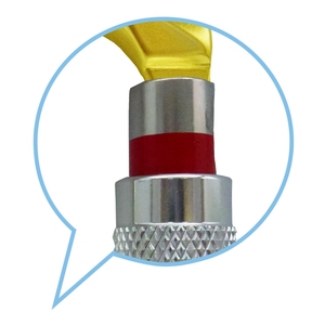 Mosquetón de aluminio en forma de D personalizado, bloqueo de tornillo con indicador de alerta roja - Product Image 3