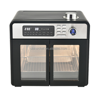 Freidora de Aire Caliente Eléctrica Digital de 28L con Ventana de Observación, 110V-240V