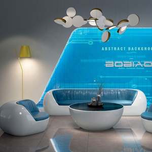 BOBIAO bianco lucido Executive singolo 3 posti in tessuto <span class=keywords><strong>Ceo</strong></span> Lounge in pelle per il tempo libero ricevimento dentale visitatore in attesa di ufficio divano - Product Image 1