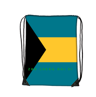 Sac à cordon de football avec drapeau des Bahamas, sac de sport léger en polyester, sac de sport portable pour voyage, camping, usage quotidien
