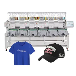 6 Head Auto Embroidery Machine 9-15 Pin Maquina De Bordar 6 Cabeza Fournisseur De Machines Broderie Numerique German