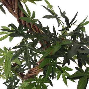 40 من نبات القنب الاصطناعي الصغير الياباني شجرة القنب وهمية - Product Image 6