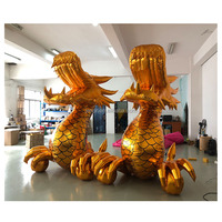 Dragon gonflable personnalisé de Loong chinois gonflable pour la décoration de festival chinois