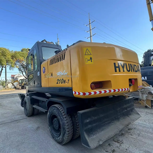 Excavadoras Hyundai de segunda mano de alta calidad, excavadoras de ruedas Hyundai 210W 150W 21 toneladas Excavadora de ruedas Hyundai - Product Image 6