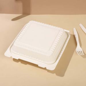 Conteneur alimentaire en plastique jetable en gros, boîte ronde de 500 ml avec couvercle, logo personnalisé pour <span class=keywords><strong>restaurant</strong></span>, café - Product Image 2